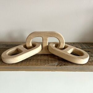 Wood chain link